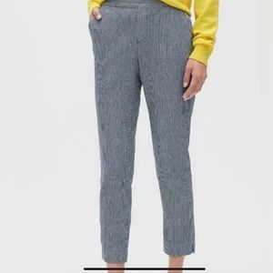 Banana Republic Hayden Blue & White Striped Pant Petite